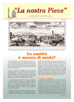 La Nostra Pieve n°21 - Unita` Pastorale "La Pieve"
