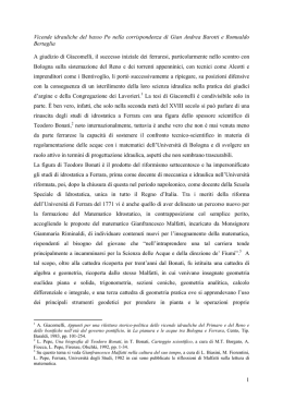 Vicende idrauliche del basso Po nella corrispondenza