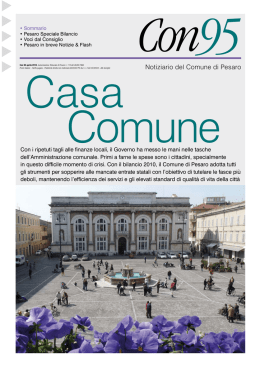 Notiziario del Comune di Pesaro
