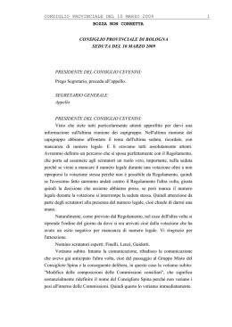 Verbale Consigllio 10-03-2009