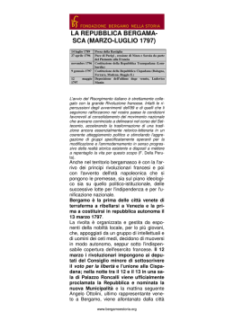 la repubblica bergama- sca (marzo-luglio 1797)