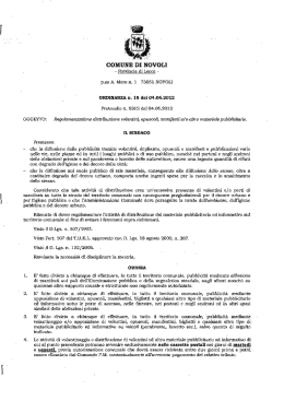 cùmune di n`ùvdli - Albo Pretorio Facile