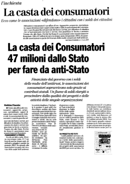 La casta dei consumatori