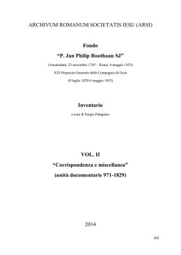 P. Jan Philip Roothaan SJ - The Jesuit Curia in Rome