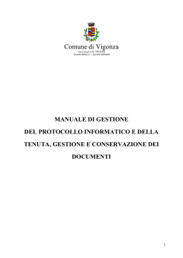 Manuale Gestione Documenti