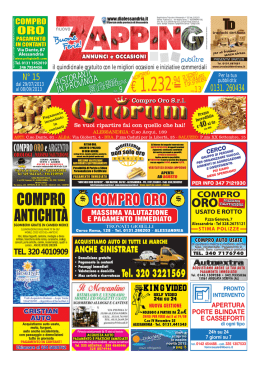 N&deg; 15 &ndash; Zapping del 29/07/2013