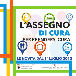 l`assegno - Trentino Salute