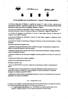 Avviso Guida Naturalistica