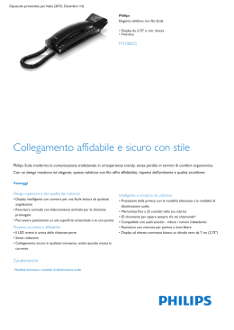 Product Leaflet: Elegante telefono con filo Scala
