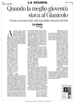 la stampa - Sistema universitario pisano