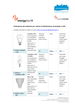 Formulario - Città dell`energia