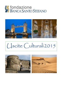 Programma gite 2015 - Banca Santo Stefano
