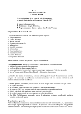 Organizzazione di un corso di vela