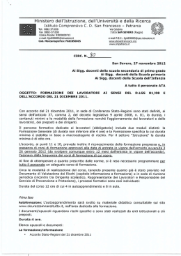 Istituto Comprensivo CD San Francesco - Petrarca ,j{f &ldquo;.