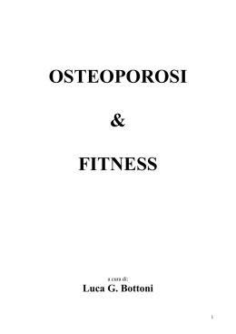 osteoporosi & fitness - Personal Trainer Lugano