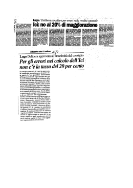 l LUGO-Sonostntinurnerosi - Rassegna Stampa