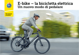 E-bike – la bicicletta elettrica