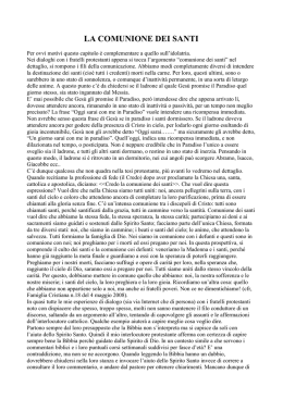 la comunione dei santi