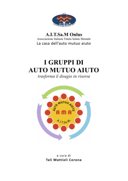 I Gruppi di Auto-Mutuo-Aiuto - Associazione Italiana Tutela Salute