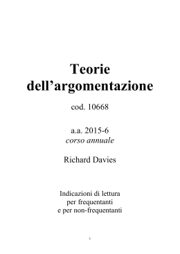 Indicazioni di lettura 2015-16 - Università degli studi di Bergamo