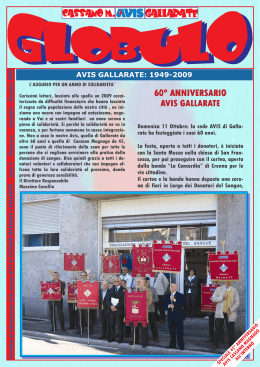 Globulo anno II n°6 - AVIS Cassano Magnago
