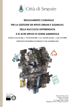 n&deg; 70 - regolamento comunale per la gestione