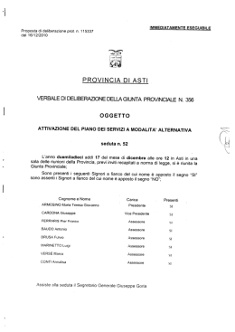 Testo - Provincia di Asti