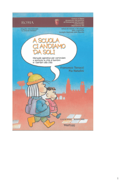 Manuale "A scuola ci andiamo da soli"