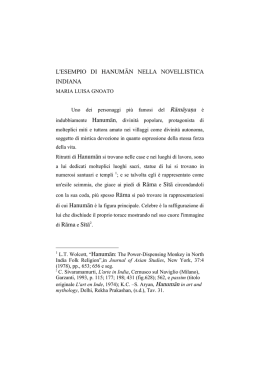 L`esempio di Hanumā