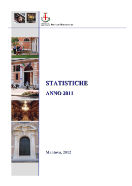 Statistiche 2011 - Biblioteca Teresiana