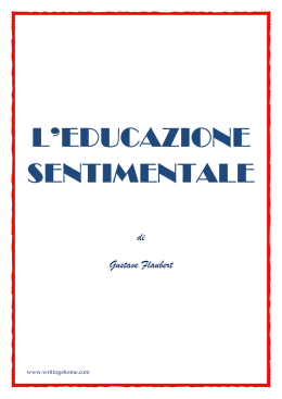 l`educazione sentimentale sentimentale