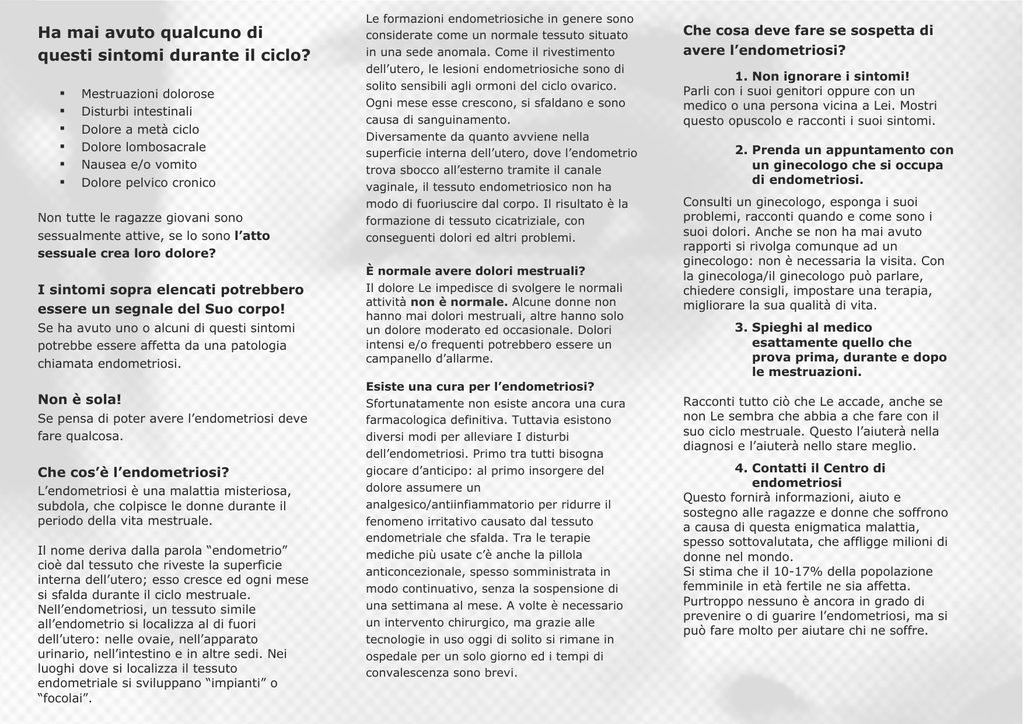 causa del dolore pelvico cronico nellendometriosi