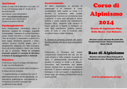 Corso di Alpinismo 2014