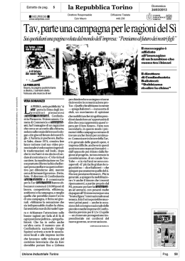 la Repubblica Torino - Confindustria Piemonte