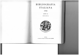 Copertina, frontespizio, indice - Consiglio Nazionale delle Ricerche