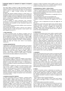 Condizioni generali e assicurazione