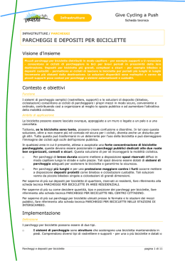 parcheggi e depositi per biciclette