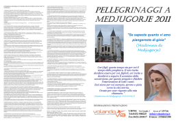 Volantino medjugorje 2011