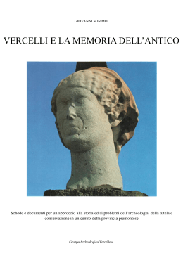 VERCELLI E LA MEMORIA DELL`ANTICO