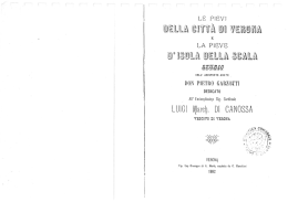 Le Pievi della Citt&agrave; di Verona e la Pieve d`Isola della Scala