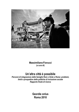 Un`altra citt&agrave; &egrave; possibile