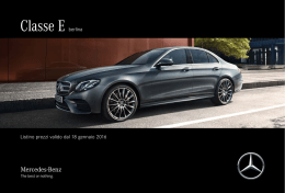 Scarica il listino prezzi della nuova Classe E - Mercedes-Benz