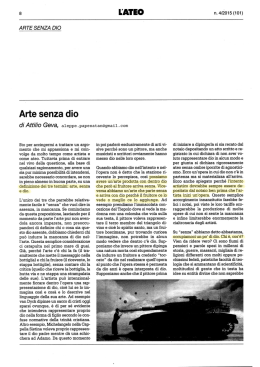 Arte senza dio - Francesco della Volpe