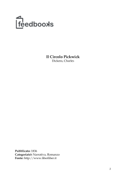 Il Circolo Pickwick - Istituto Comprensivo "G. Palatucci"