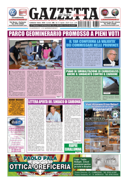 parco geominerario promosso a pieni voti