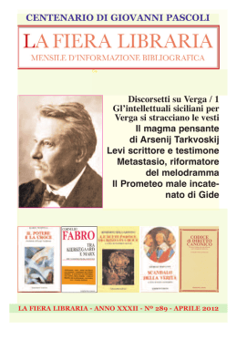 La Fiera Libraria - Aprile / Maggio 2012