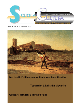 Scuola e Cultura - Ottobre 2011 - Istituto Comprensivo Muro Leccese