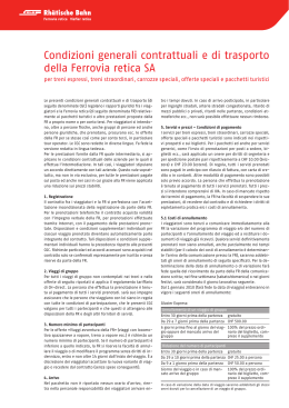 Condizioni generali contrattuali e di trasporto della