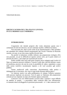 VINCENZO RUZZA ERETICI E SCISMATICI, TRA PIAVE E LIVENZA