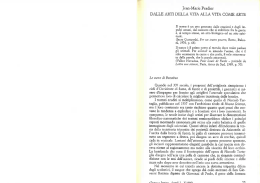 Iean-Marie Pradier DALLE ARTI DELLA VITA ALLA